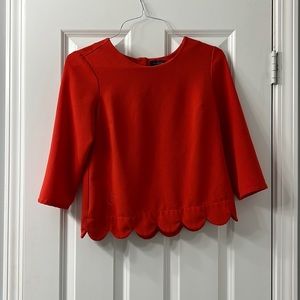 Size XS coral top-The Limited